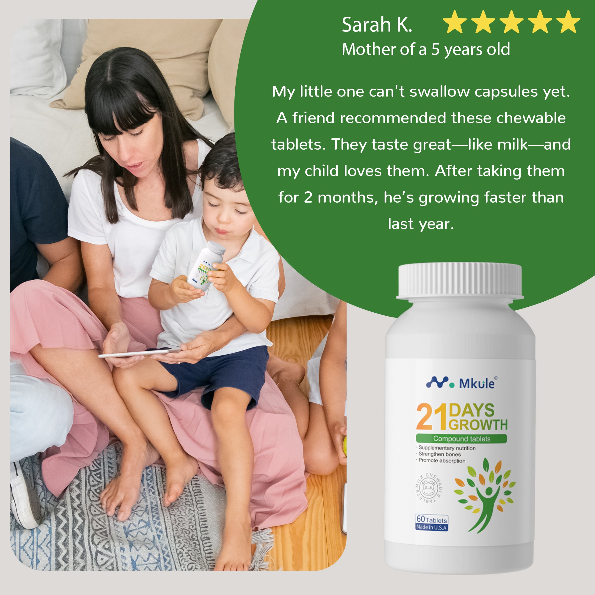 Mkule® 21 Days Growth Chewable